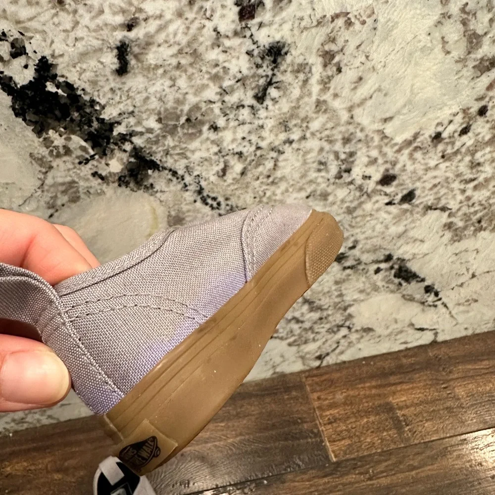 Vans Off the Wall Toddler Kids Gray Canvas Sneakers Size 4.5